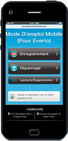 Guide de l’Utilisateur mobile